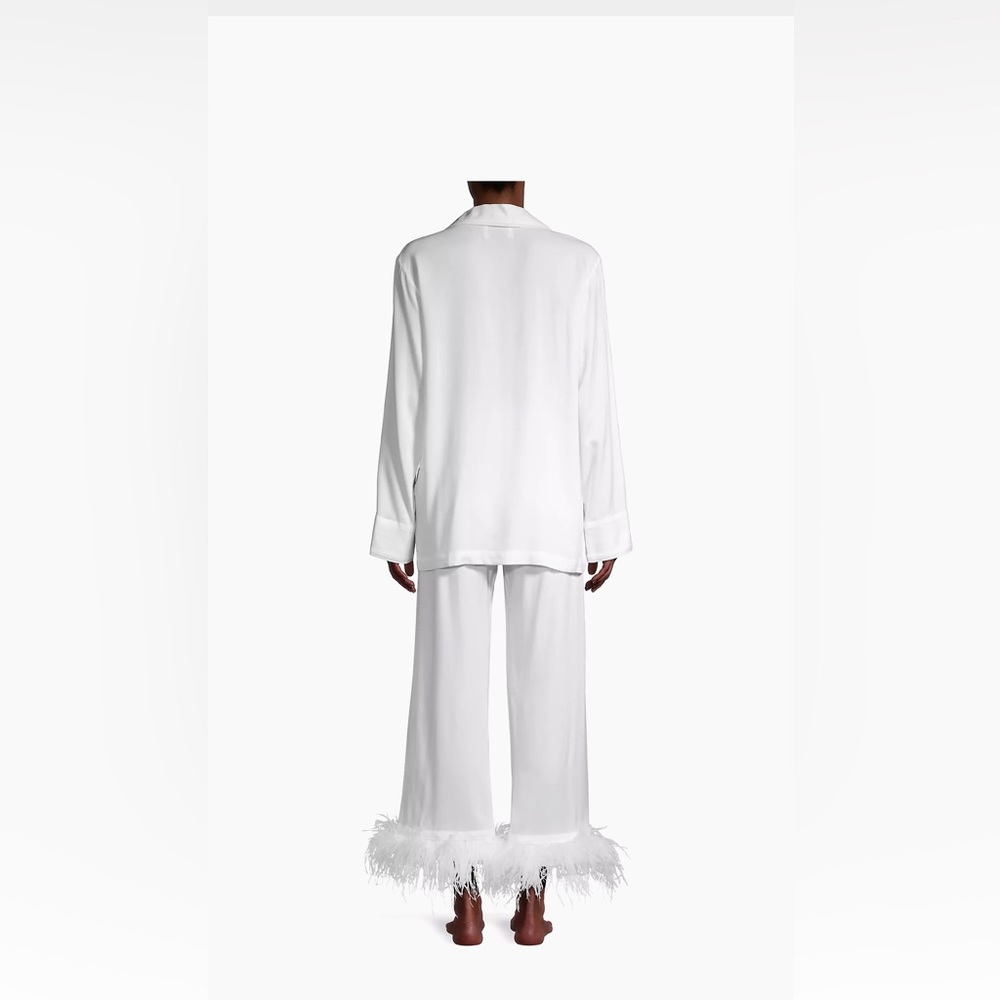 Sleeper Party Faux Feather 2-Piece Pajama Set - Picture 3 of 8
